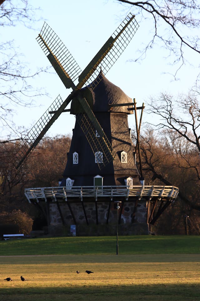 Historic windmill near Malmö Museum